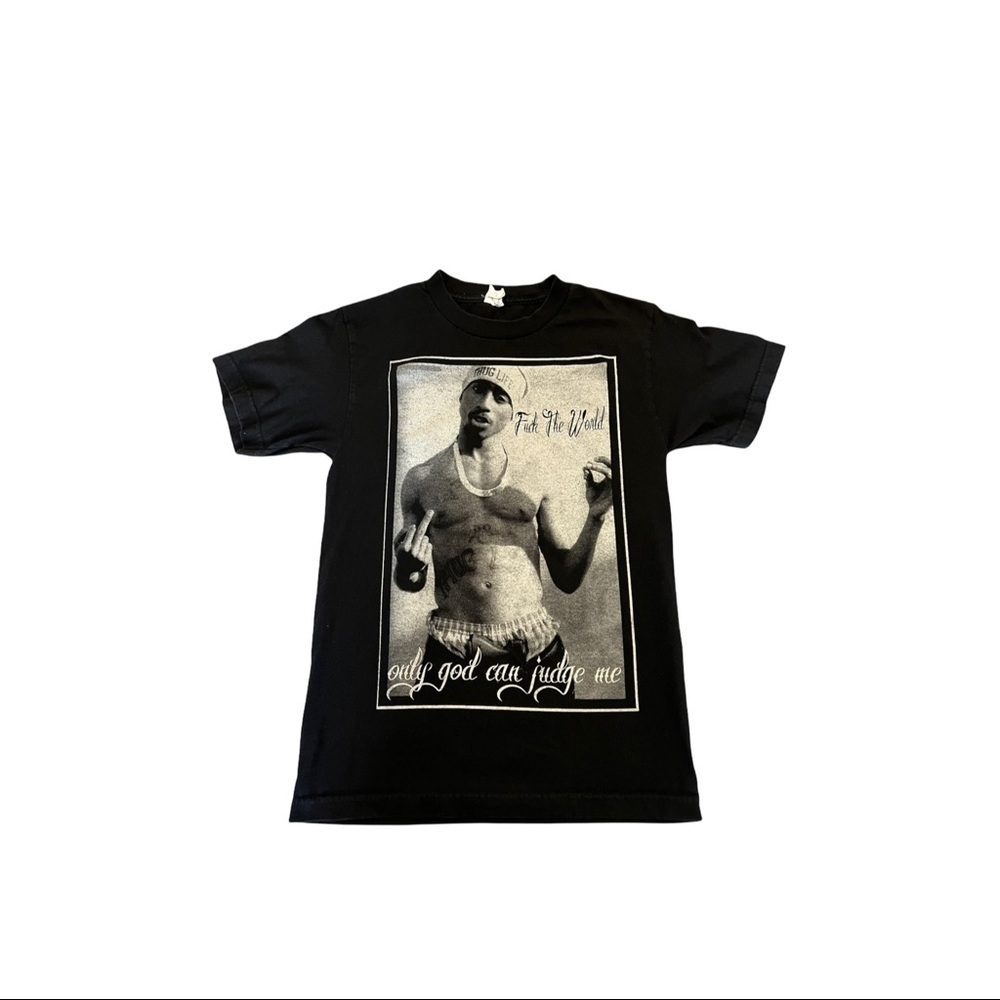 Tupac Shakur Finger FLIP Tee Size Small
